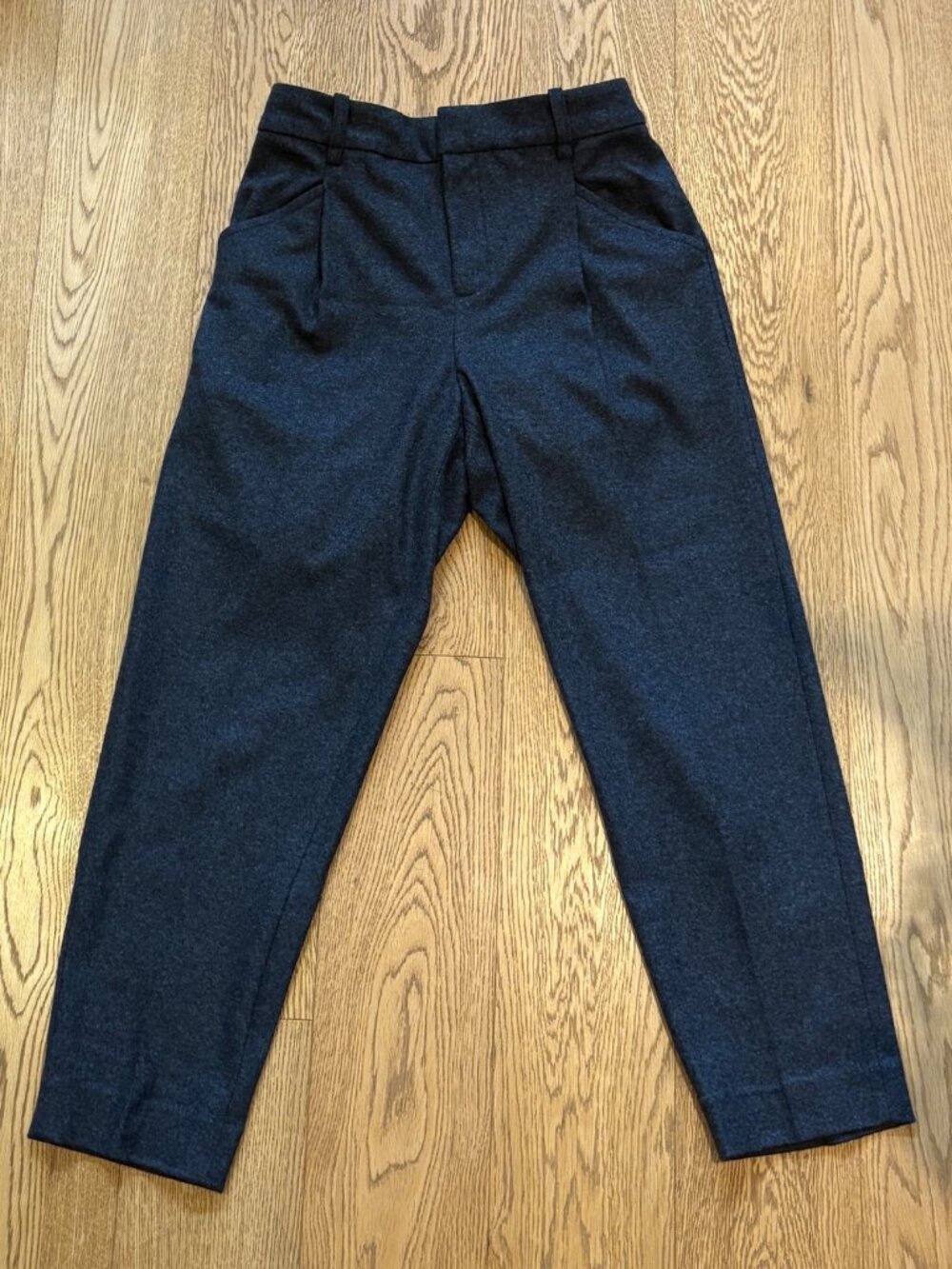 Banana Republic Women's wool-blend dress trousers - Grey - Size 8